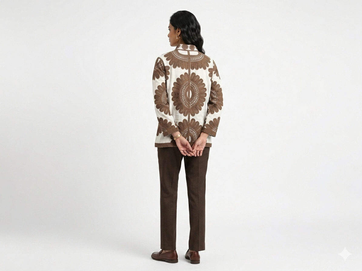 Heavy Embroidered Summer Full Sleeve Shirt