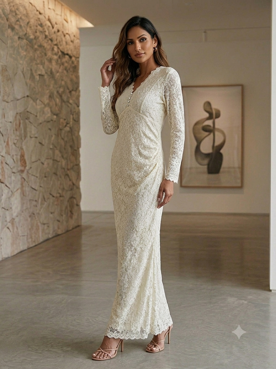 Soft Net Party Wear Full Length bodycon Dress