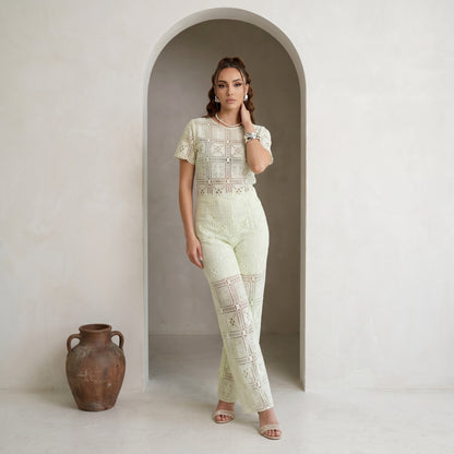 Designer Crochet Cord Set