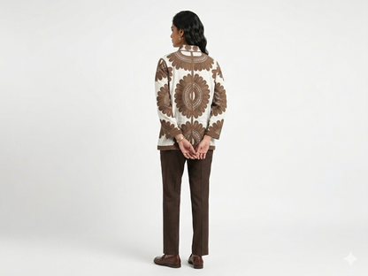 Heavy Embroidered Summer Full Sleeve Shirt