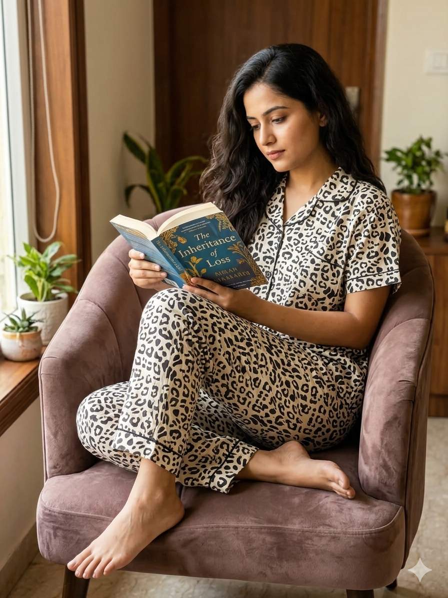 Cream Floral PJ Set