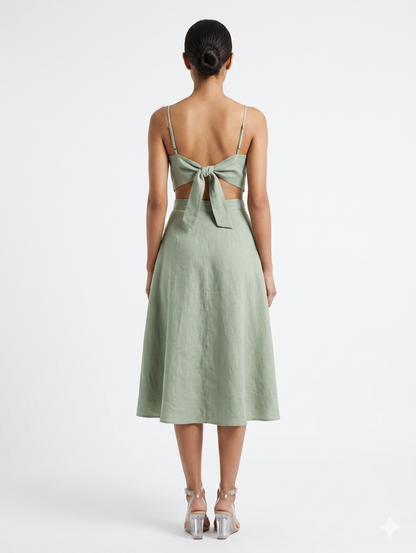 Halter Neck Frock Style Dress