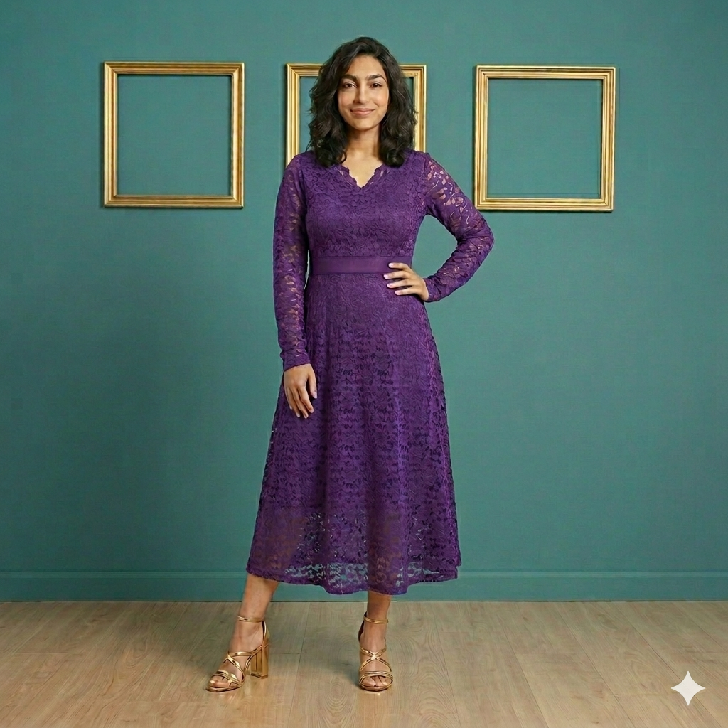 Imported Soft Corchet Dress