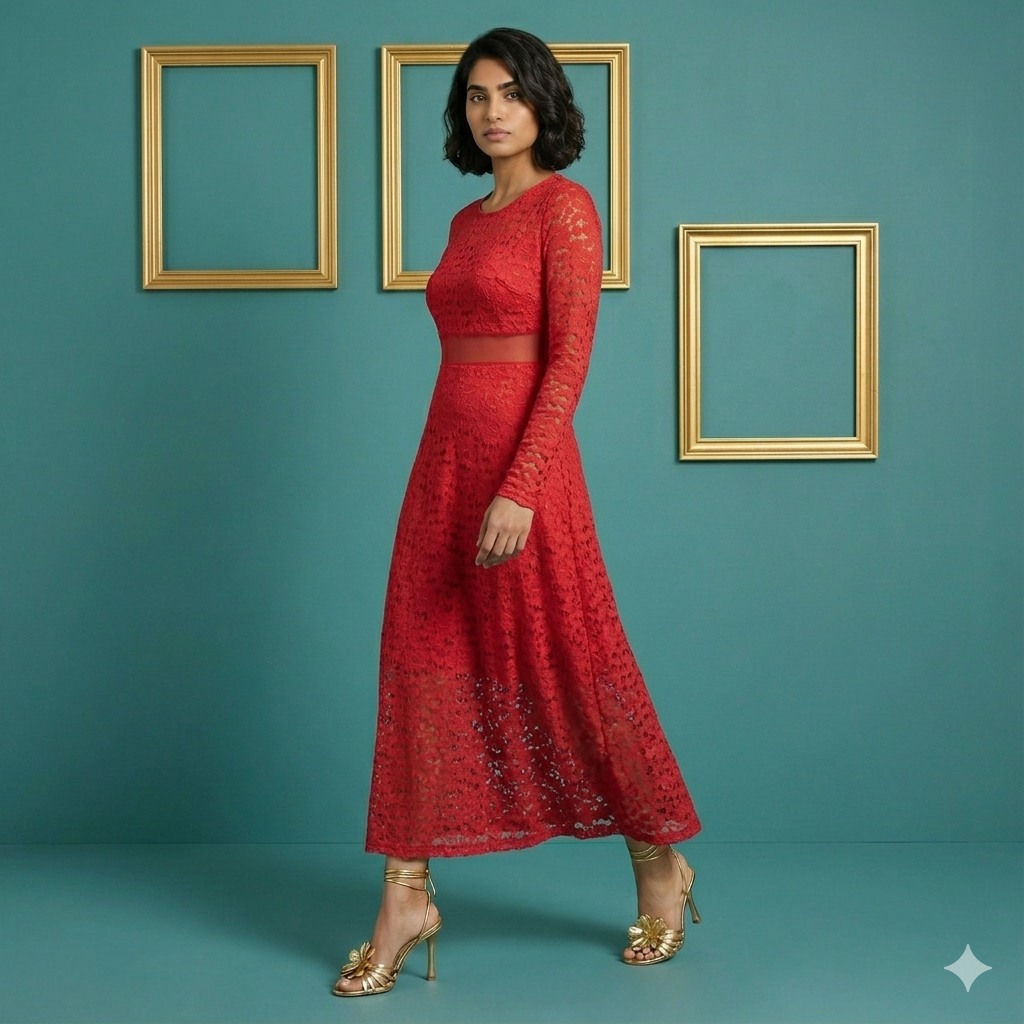 Imported Soft Corchet Dress