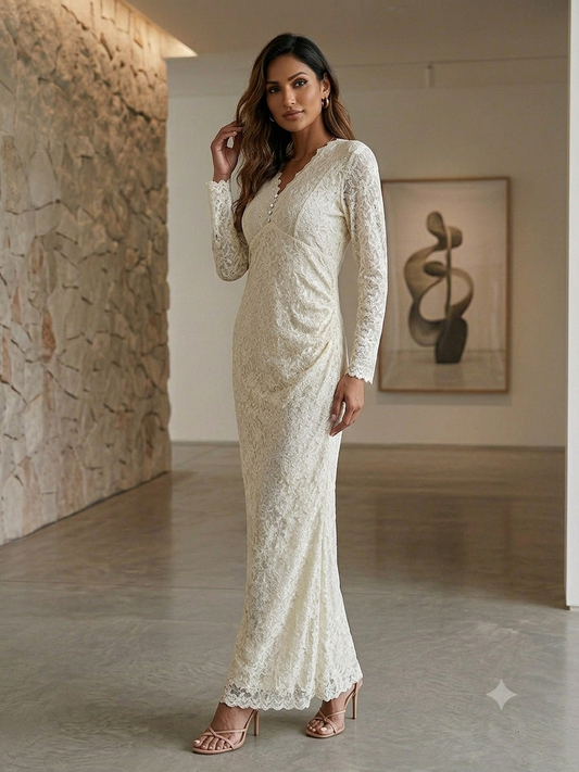 Soft Net Party Wear Full Length bodycon Dress