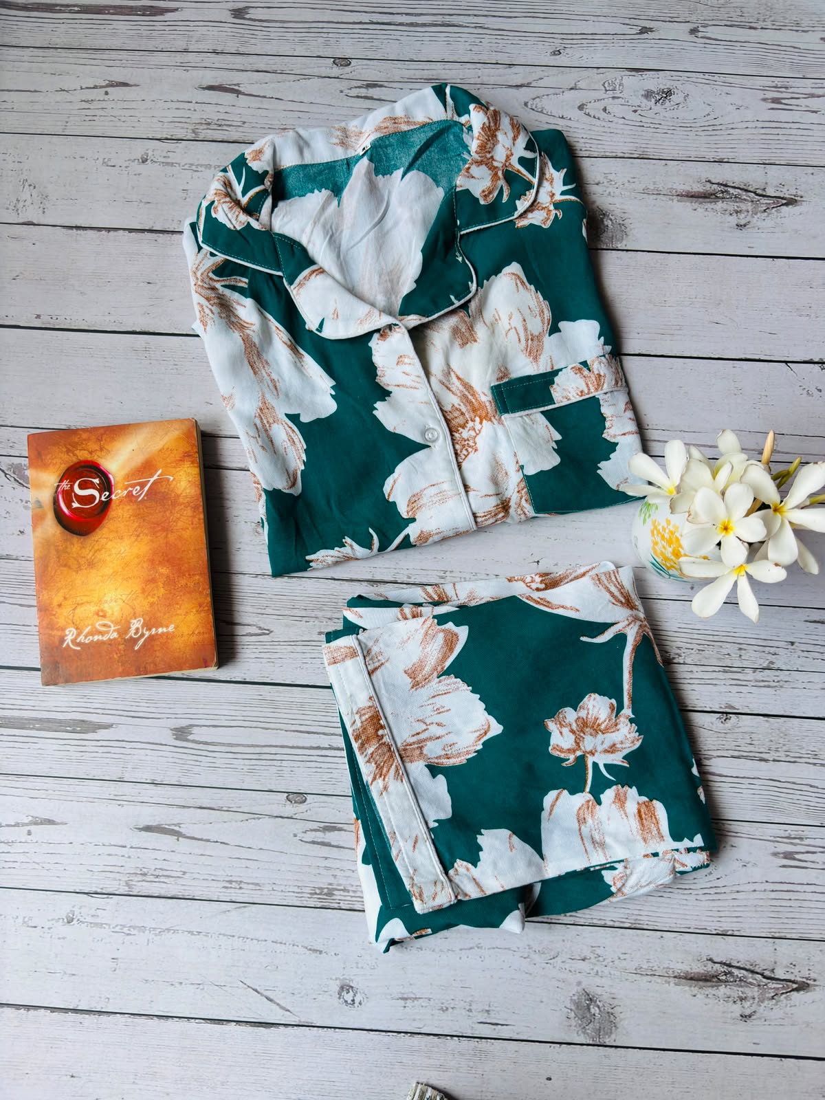 Green Floral PJ set
