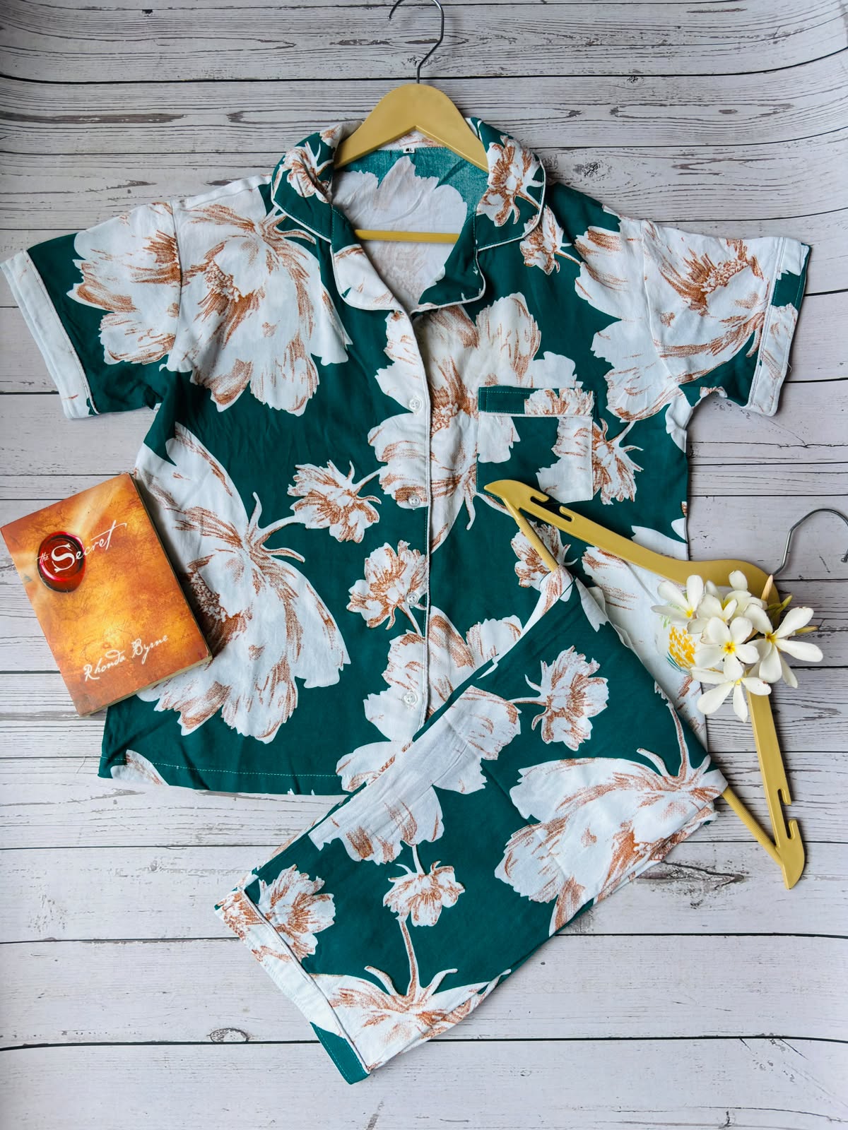 Green Floral PJ set