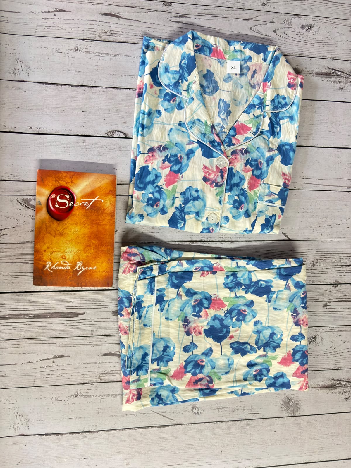 Blue & Pink Floral PJ Set