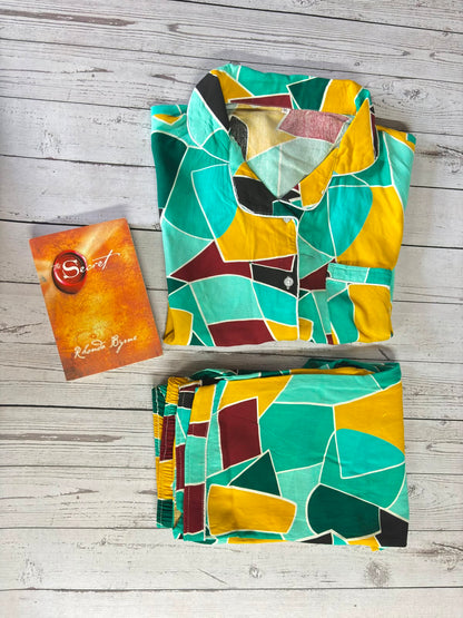 Sea Green Multicolor PJ set