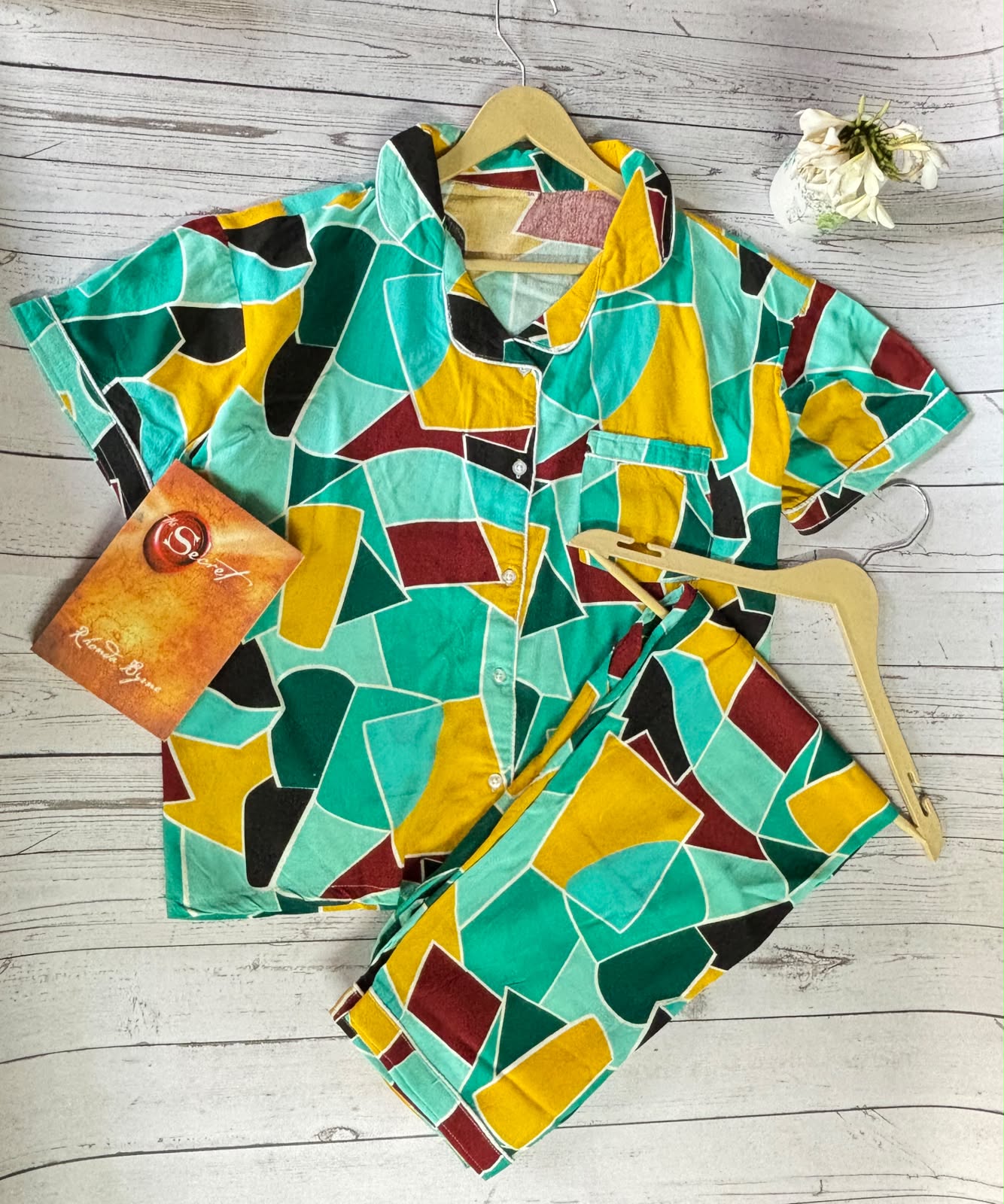 Sea Green Multicolor PJ set