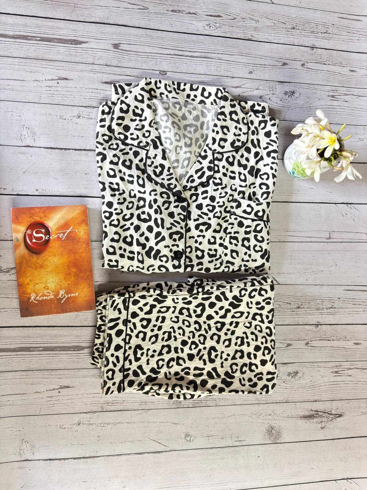 Cream Floral PJ Set
