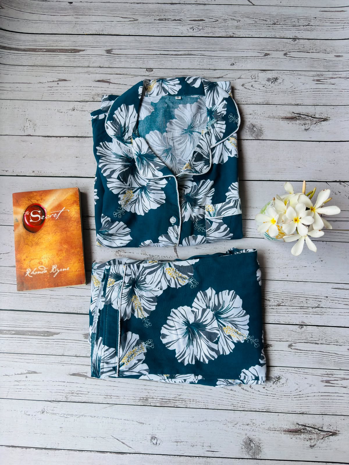 Blue Floral PJ Set