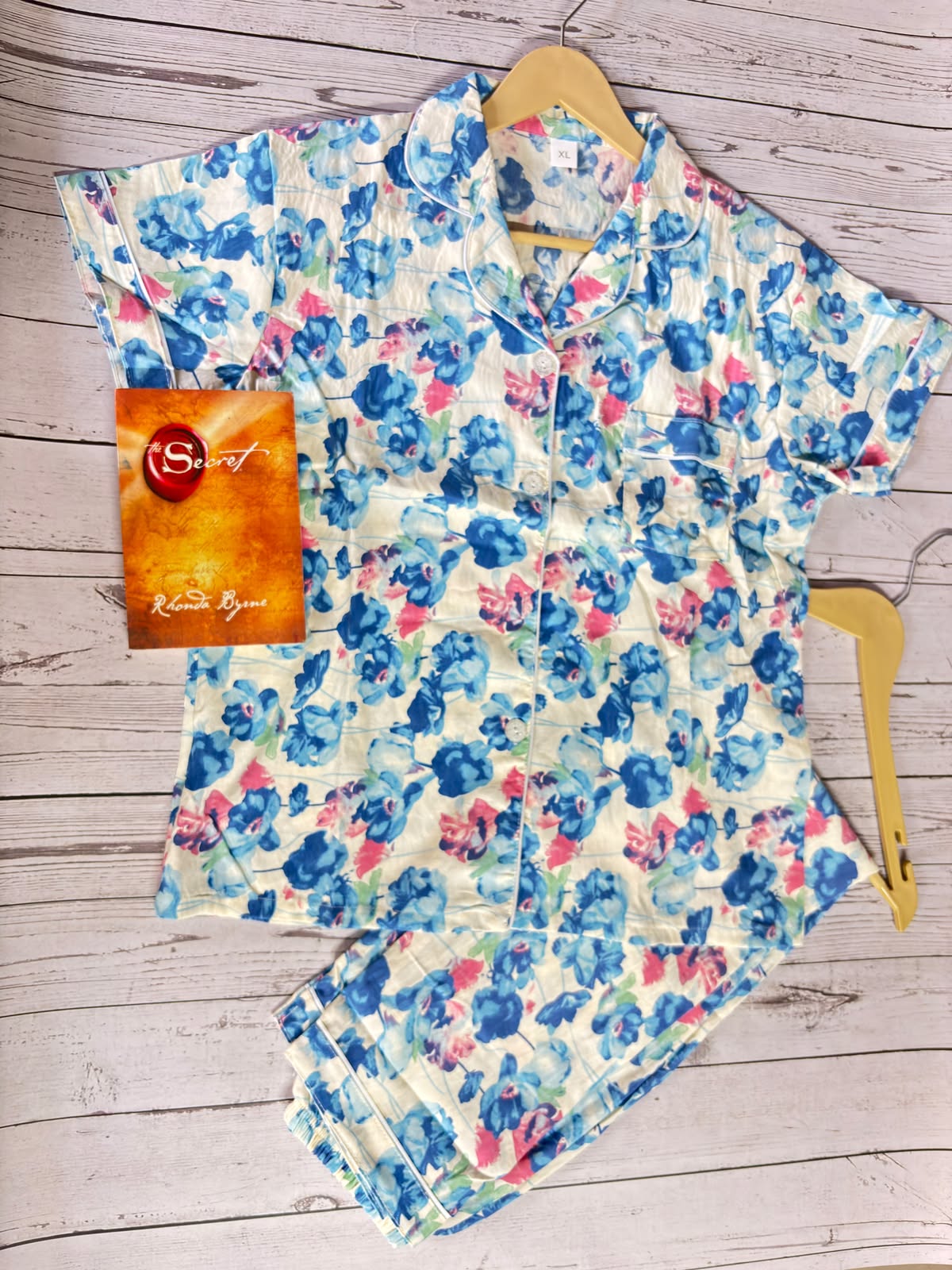 Blue & Pink Floral PJ Set