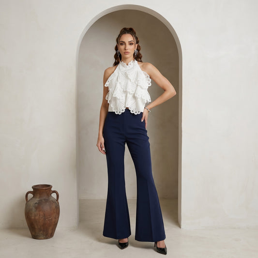 Imported Stretchable Lycra Bell Bottoms