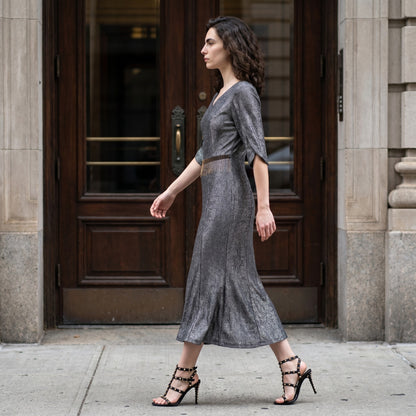 Shimmer Knee Length Party Dress
