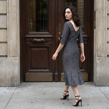 Shimmer Knee Length Party Dress
