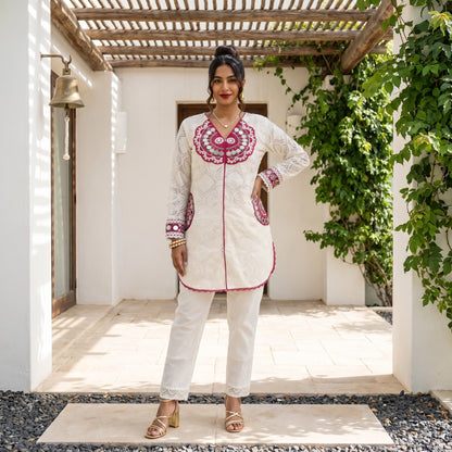 Mirror Work Indowestern Cord