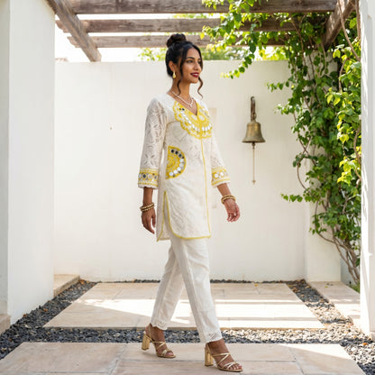 Mirror Work Indowestern Cord